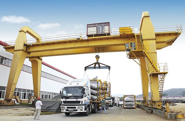 MG double girder factory gantry crane