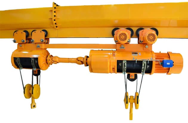 Double Hook Electric Wire Rope Hoist / Twin Hook Hoist for Sale - Yuantai  Crane
