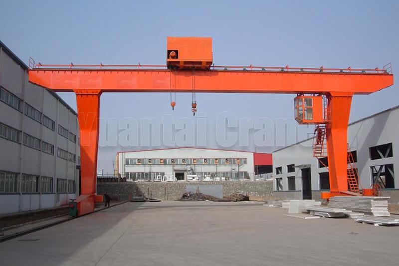 L type single girder gantry crane