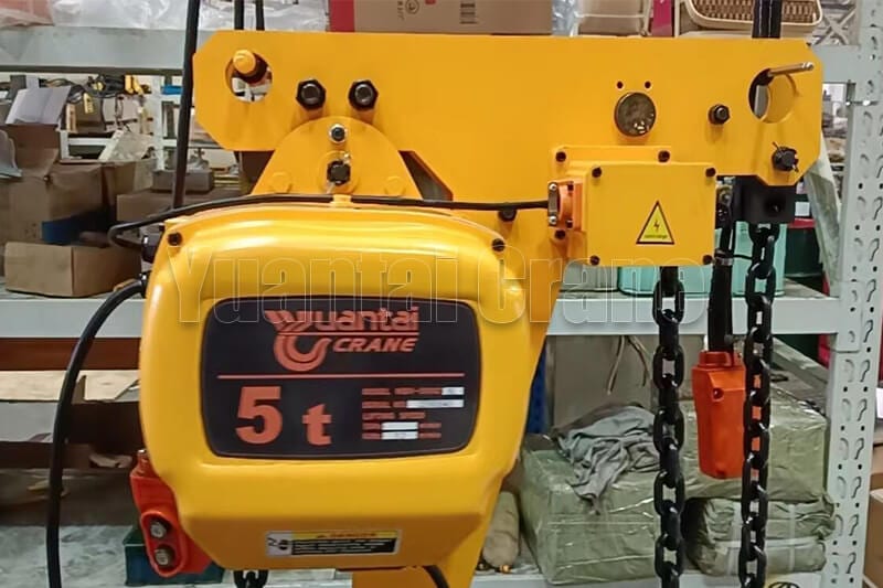 Polipasto eléctrico de cadena de baja altura de 5 toneladas para Filipinas