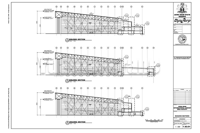 Akwa Ibom International Airport building drawing