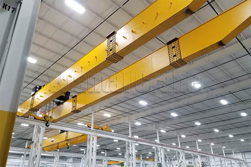 40 ton Double Girder Bridge Crane Used in United States Automotive Mold Industry