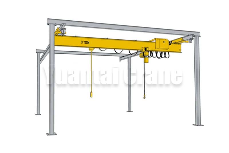 Under running 4 post overhead crane