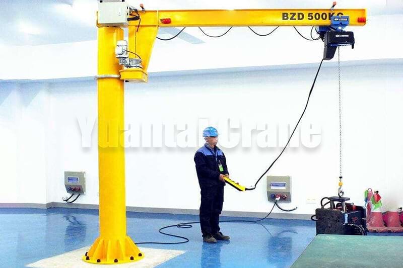 Yuantai Crane 500Kg Small Free Standing Jib Crane for Australia