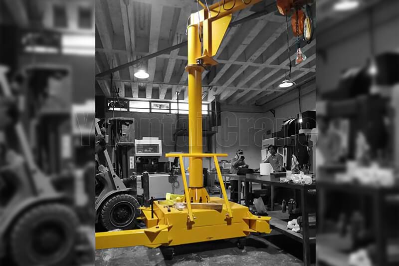 500Kg Movable Jib Crane Applied to Kuwait Workshop